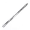 Heren armband schakels mat - 22 cm