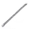Heren armband schakels bol glans - 20 cm