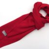 JustToWear Gestreepte Sjaal – 180x25 cm – Katoen Acryl – Rood