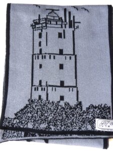 sjaal-terschelling-brandaris-grijs-zwart