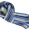 Mannen sjaal lijnen blauw bruin