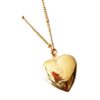 Dames ketting met hartje als hanger goudkleurig